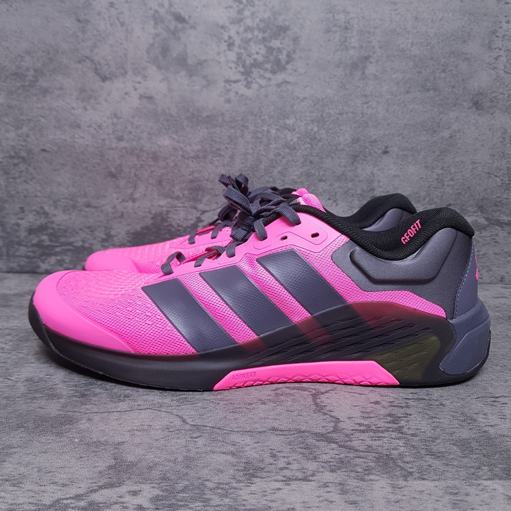 ADIDAS Dropset 4 Power Training Shoes Mens Size 11 Lucid Pink Black KI8460